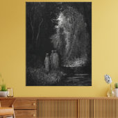 Gustave Doré - Rivier Lete Canvas Afdruk (Insitu (Woonkamer))