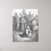 Gustave Doré - Ruth en Boaz Canvas Afdruk (Voorkant)