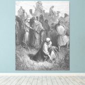 Gustave Doré - Ruth en Boaz Canvas Afdruk (Insitu (Houten vloer))
