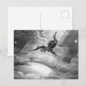 Gustave Dore satan uit het paradijs, verloren door Briefkaart (Voorkant / Achterkant)
