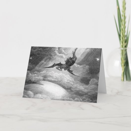 Gustave Dore satan uit het paradijs, verloren door Kaart (Voorkant)