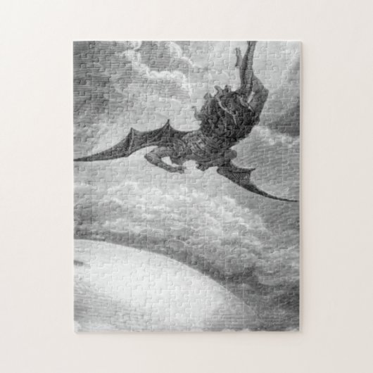 Gustave Dore satan uit het paradijs, verloren door Legpuzzel (Verticaal)