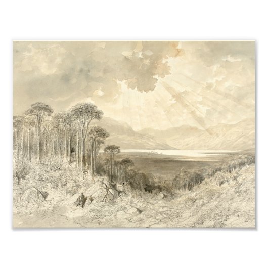 Gustave Dore - Schots landschap Foto Afdruk (Voorkant)