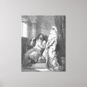 Gustave Doré - Simson en Delila Canvas Afdruk (Voorkant)