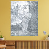 Gustave Doré - Susanna in bad Canvas Afdruk (Insitu (Woonkamer))