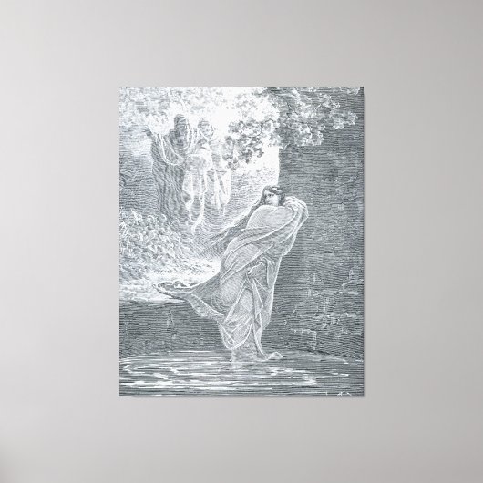 Gustave Doré - Susanna in the Bath Canvas Afdruk (Voorkant)