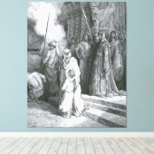 Gustave Doré - The Courage of a Mother Canvas Afdruk (Insitu (Houten vloer))