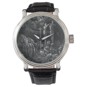 Gustave Dore the crucifixe from La Grande bijbel Horloge