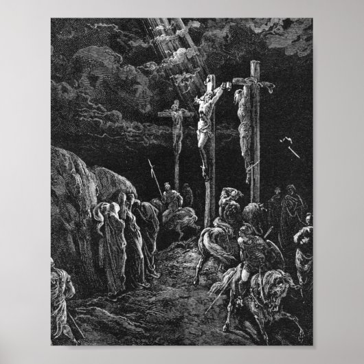 Gustave Dore the crucifixe from La Grande bijbel Poster (Voorkant)