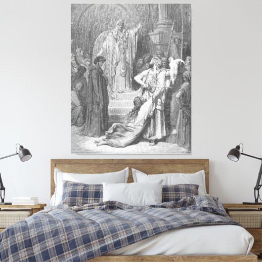 Gustave Doré - The Judgment of Solomon Canvas Afdruk (Insitu (Slaapkamer))