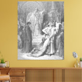Gustave Doré - The Judgment of Solomon Canvas Afdruk (Insitu (Woonkamer))