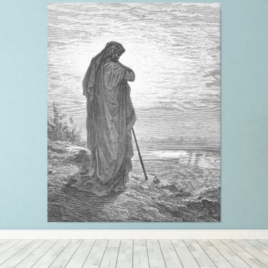 Gustave Doré - The Prophet Amos Canvas Afdruk (Insitu (Houten vloer))