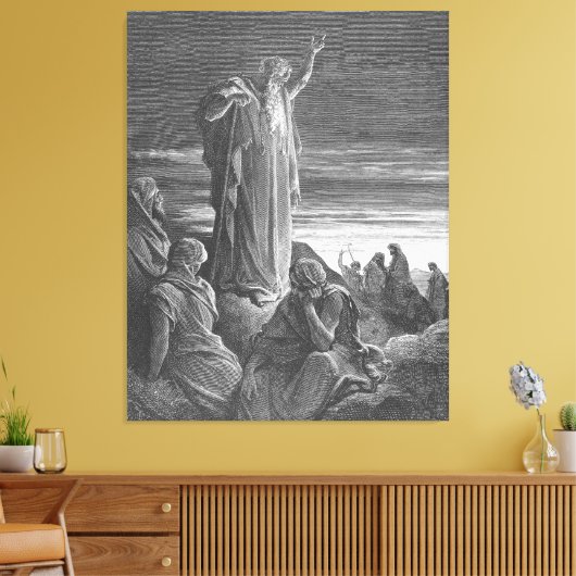 Gustave Doré - The Prophet Ezekiel Canvas Afdruk (Insitu (Woonkamer))