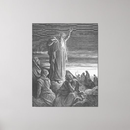 Gustave Doré - The Prophet Ezekiel Canvas Afdruk (Voorkant)