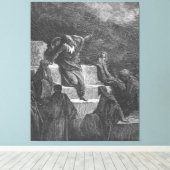 Gustave Doré - The Prophet Jeremiah Canvas Afdruk (Insitu (Houten vloer))