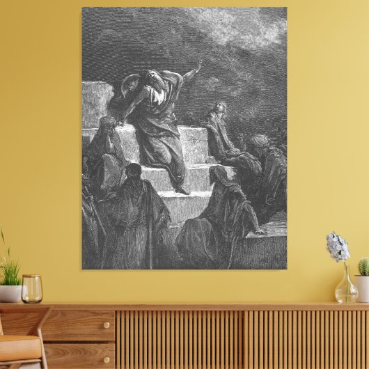 Gustave Doré - The Prophet Jeremiah Canvas Afdruk (Insitu (Woonkamer))
