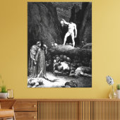Gustave Doré - Virgil and Dante Meet Bertram dal B Canvas Afdruk (Insitu (Woonkamer))