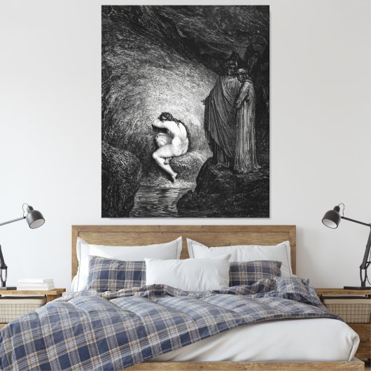 Gustave Doré - Where Counterfeiters Are Punished - Canvas Afdruk (Insitu (Slaapkamer))