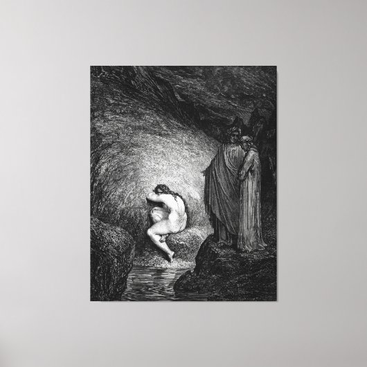 Gustave Doré - Where Counterfeiters Are Punished - Canvas Afdruk (Voorkant)