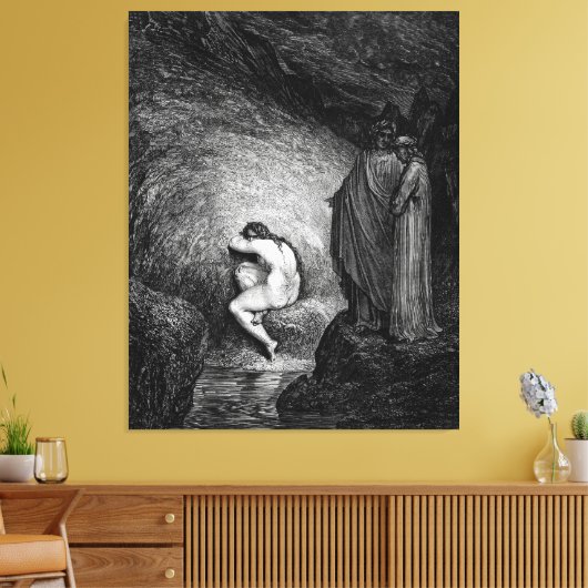 Gustave Doré - Where Counterfeiters Are Punished - Canvas Afdruk (Insitu (Woonkamer))