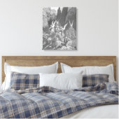 Gustave Doré - Zacharia's visioen van vier strijdw Canvas Afdruk (Insitu (Slaapkamer))