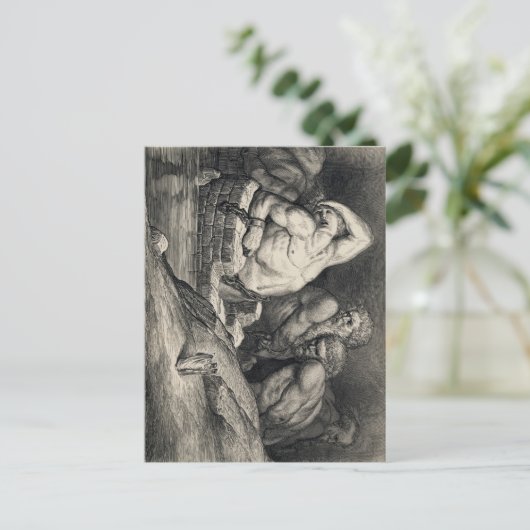 Gustave Doré's De Titans Briefkaart (Staand voorkant)