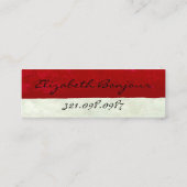 Gustave & Elizabeth ~ Zakelijke / visitekaartjes Contactkaartje (Achterkant)