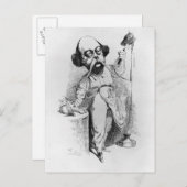 Gustave Flaubert die Madame Bovarium ontleent Briefkaart (Voorkant / Achterkant)