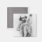 Gustave Flaubert die Madame Bovarium ontleent Magneet (Voorkant / Achterkant)