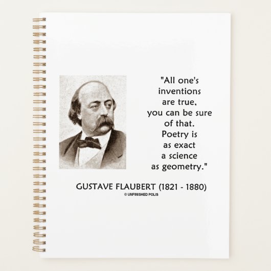 Gustave Flaubert vindt ware poëziewetenschap uit Planner (Voorkant)