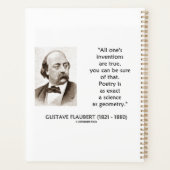 Gustave Flaubert vindt ware poëziewetenschap uit Planner (Achterkant)
