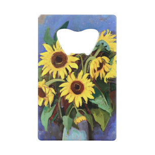 Gustave Loiseau Sunflower Aesthetische Afbeeldinge Creditkaart Flessenopener