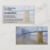 Gustave Loiseau- Suspended-brug bij Triel Visitekaartje (Voorkant / Achterkant)