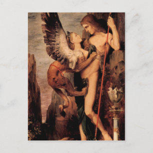 Gustave Moreau - Oedipus en de sphinx Briefkaart