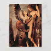 Gustave Moreau - Oedipus en de sphinx Briefkaart (Voorkant)
