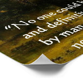 Gustave Moreau "Orpheus" en Citaat-Poster Poster (Hoek)