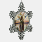Gustave Moreau Tin Sneeuwvlok Ornament (Links)