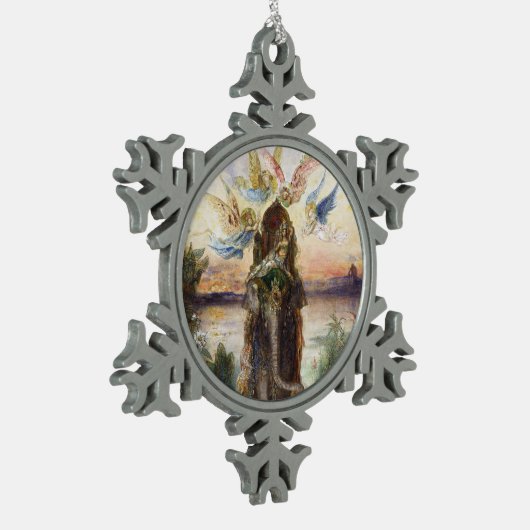 Gustave Moreau Tin Sneeuwvlok Ornament (Links)