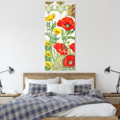 "Gustave Riom Floral" Canvas Afdruk (Insitu (Slaapkamer))