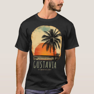 Gustavia St Barthelemy St Barts Strand Palm Trees  T-shirt