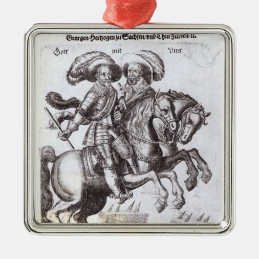 Gustavus Adolphus II en Gustavus Adolphus IV Metalen Ornament (Voorkant)