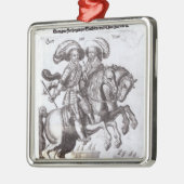Gustavus Adolphus II en Gustavus Adolphus IV Metalen Ornament (Links)