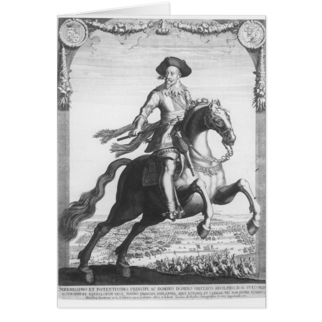 Gustavus Adolphus II, koning van Zweden, over (Voorkant)