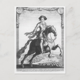 Gustavus Adolphus II, koning van Zweden, over Briefkaart