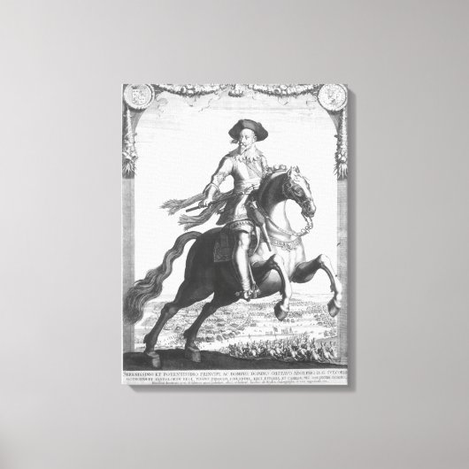 Gustavus Adolphus II, koning van Zweden, over Canvas Afdruk (Voorkant)