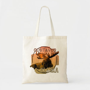 Gustavus Alaska oranje eland canvas tas