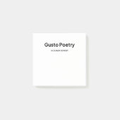 Gusto Poetry Logo Post-it® Notes (Voorkant)