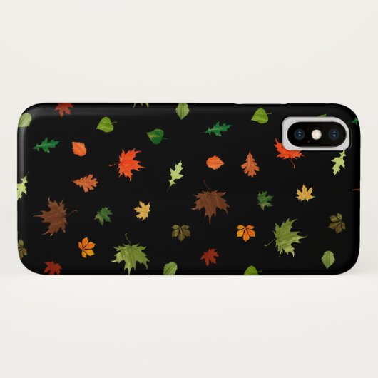Gusty Autumn Days verlaat patroonpatroon Case-Mate iPhone Case (Achterkant (horizontaal))