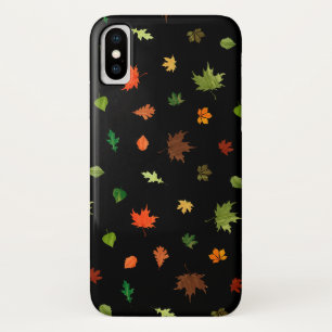 Gusty Autumn Days verlaat patroonpatroon iPhone X Hoesje