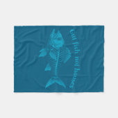 Gut Fish Not Houses, Coastal Conservation Ocean Lo Fleece Deken (Voorkant (Horizontaal))
